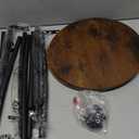 YINMIT Plant Stand Indoor,2 Tier Round Potted Holder Rack,Flower Pot Stand Shelf,Round Supports Rack,Corner Plant Shelf for Balcony Garden Patio Living Room,Brown (29.9 In-Height)