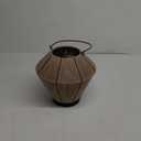 Solar Lanterns Solar Rattan Lanterns ,Outside Hanging solarLights, for Garden,Yard,Patio (Brown)