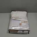 Pleated Natural Linen 95 Inch Curtains 2 Panel Set for Living Room, Rustic Farmhouse Pinch Pleat Semi Sheer Curtain Light Filtering Privacy Ceiling Track Nursery Window Drapes 40"W x 95 Inches Length