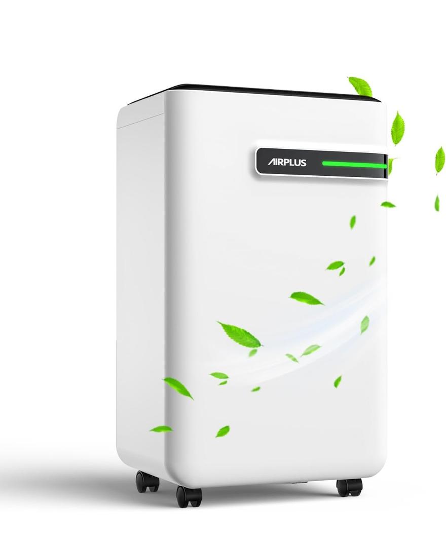 AIRPLUS Dehumidifier for Basement - 4,500 Sq. Ft. 70 Pints, Multifunctional Dehumidifier with Drain Hose & Auto Shut-Off Function, Powerful Dehumidifiers for Home(AP2103)