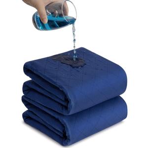 Bed Pads Waterproof 36x72 Inch (2 Pack), Extra Large Washable Pads for Incontinence, Navy Blue Ideal for Elderly, Adults, Kids and Pets