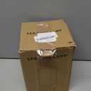 Desk Lamp LED Bulb Included, Small Bedside Table Lamp Plug-in - Classic Wood Base with Flaxen Fabric Shade, Lamps for Night Stands, Simple Nightstand Light for Bedroom, Office, Desk