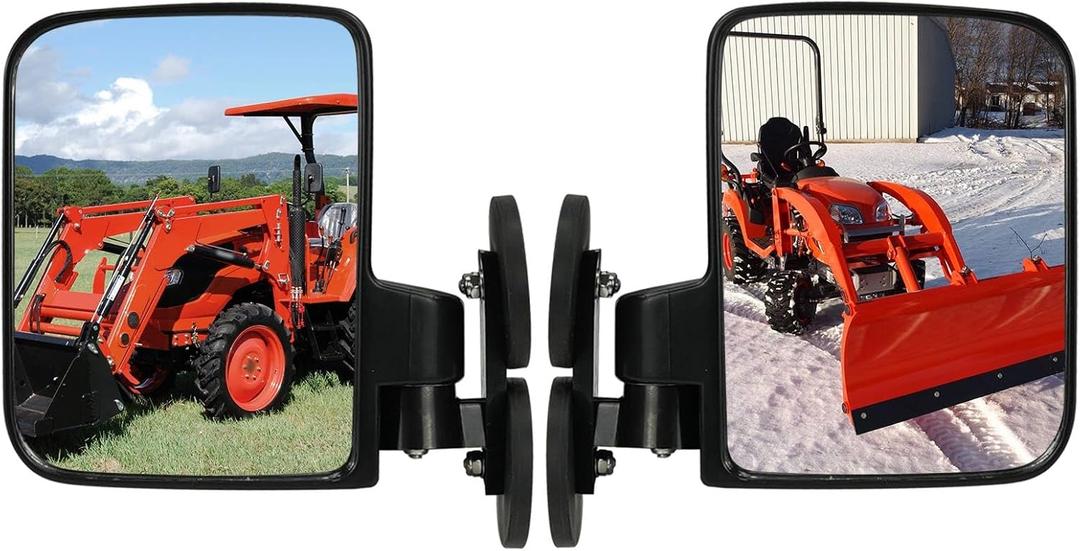 1 Pair Universal Tractor Mirrors Strong Magnetic Side View Mirrors for Tractors Forklifts Movers Golf Carts 114LB Left Right 7" x 5"