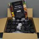 Glass Spice Jars with Label and Black Lids (24 x 4oz) Spice Containers with 240 Labels, Shaker Inserts, Steel Funnel, Empty Square Empty Square Seasoning Organizer