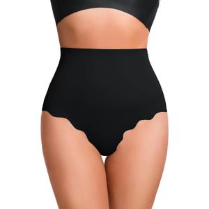 HBselect Tummy Control Thong Shapewear for Women, High Waist Seamless Shaping Underwear Body Shaper Panties Girdle (X-Large, Black)