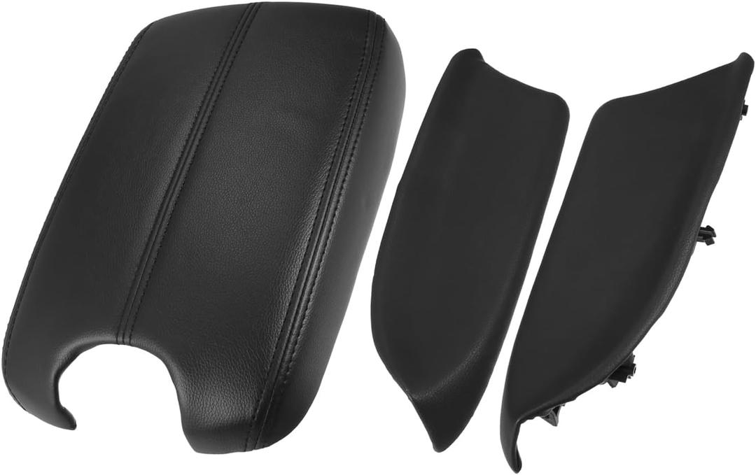 1 Set Car Center Console Cover Front Door Panels Armrest Replacement for Honda Accord 2008 2009 2010 2011 2012 Black Replacement