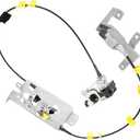 HHCSOP Rear Door Lock Latch & Cable Right Passenger Side Fit for 2004 2005 2006 2007 2008 Ford F150 Extended Cab Pickup, Door Upper and Lower Latches Assembly 8L3Z-18264A00-B, 6L3Z-18264A00-B