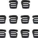 10PCS G String Plastic Buckle Backpack Strap Hardware Adjustable Outdoor Webbing Buckle Clip Black Backpack Luggage Strap Buckle for 20.5mm/0.81inch Width Backpack Webbing and Luggage Strap