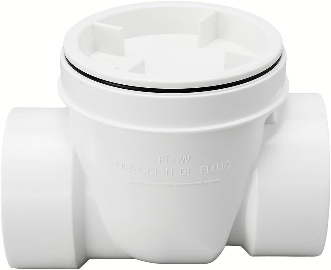 4 Inch Pvc Backwater Valve,Sewer Check Back Flow Preventer Drain Backflow Preventer Valve,Prevent Sewage And Rainwater From Flowing Backflow