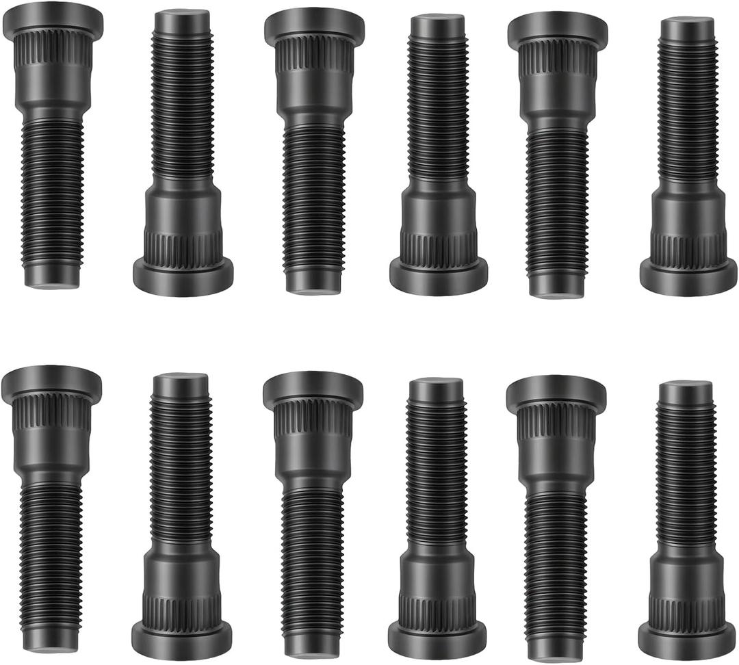 12-Pack Replacement Set for Trailer Hub/Wheel,Wheel Stud for 2,000-7,000 lb Trailer Axles - Easy Install Press-in Studs 0.78" Head 2.15" Length