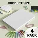 PEKGRIL 24" x 36" Corrugated Plastic Board, 4MM Thick Thick Blank Poster Board, Waterproof Coroplast Sheets, White Corrugated Plastic Sheets, 4 Pack
