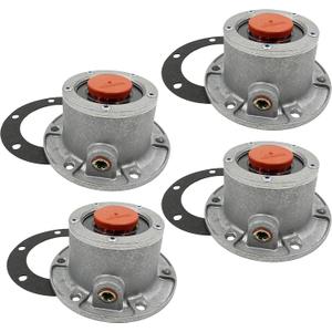 Torque 343-4024 Trailer Hub Caps Compatible with Stemco 3434024 Aluminum Hub Cap for Trailer Axle (Replaces Stemco 343-4024 SKF 1612 1711 1811) (4 x TR3434024)