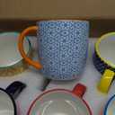 Selamica 10 oz Coffee Mugs Set of 6 with Handle, Coffee Cups Ceramic for Cappuccino Latte Cocoa Milk Tea, Dishwasher Microwave Safe, Assorted Colors