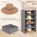 Wesiti 2 Pack Oversized Sun Hat Storage for Closet Hat Hanging Organizer 20 Inch 10 Shelf Large Hats Rack Cowboy Organization Storage for Wide-brimmed, Sun, Cowboy, Fedora Hats Holder Collection