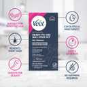 VEET Sugar Wax Strips For Women's Body Hair Removal, Bikini Hair Removal Kit, Pubic, Dermatologically Tested For Body & Intimate Areas, 40ct Wax Strips with Shea Butter & 4ct Wipes (44 Count (Pack of 1))