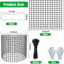 5 Pack Plant Protector from Animals, 13x12 inch Wire Plant Cages Mesh Plant Cage Garden Plant Protector, Sturdy Bunny Barricades Chicken Wire Cloche Plant Protectors for Keeping Bunny Animals Out