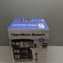 Hamilton Beach 2-Way Programmable Coffee Maker, 12 Cup Glass Carafe And Single Serve Coffee Maker, Black with Stainless Steel Accents, 49980RG
