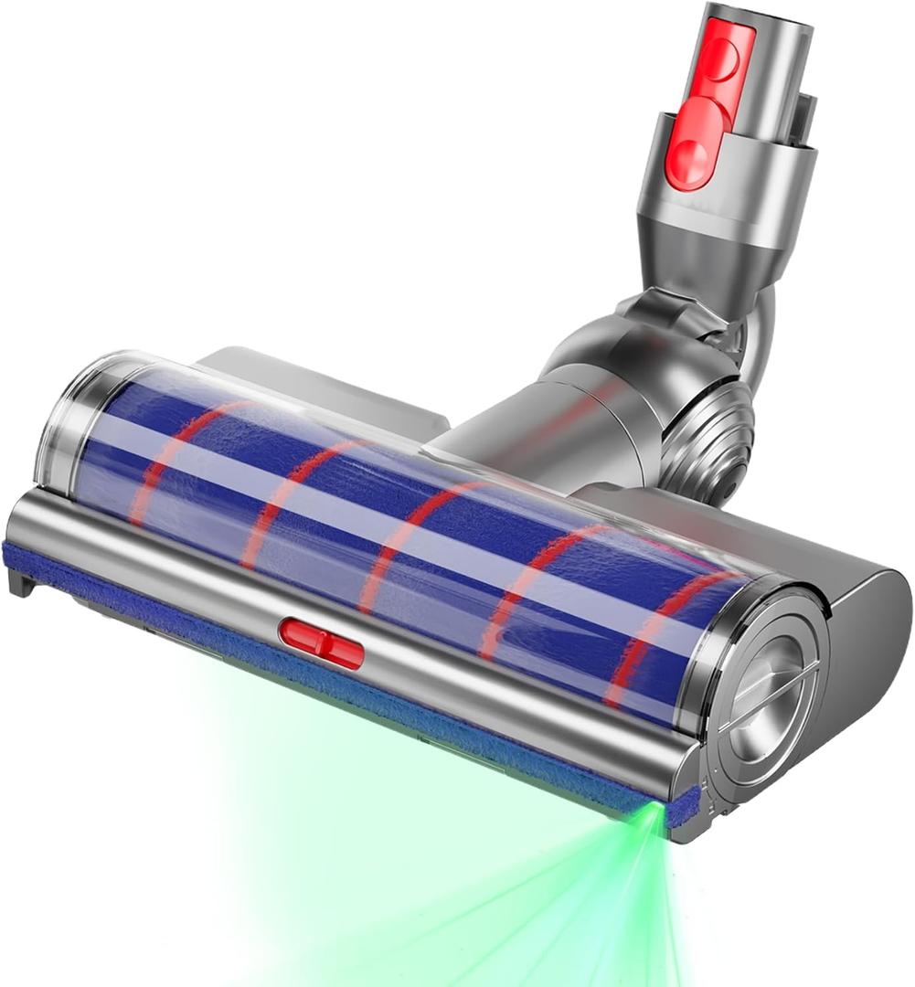 Vacuum Attachments for Dy.son V15V11V10V8V7 Cordless Stick Cleaner, with Quick-Release Floor & Carpet Brush, featuring Soft Blush Compact and Lightweight-3S (3-Roller soft brush-V4)
