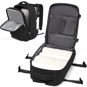 VGCUB Carry on Travel Backpack for Women Men Large Laptop Gym Work Frontier Airlines Personal Item Bag Business Airport Lightweight Backpack Flight Approved Mochilas de Viaje Black