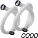 1.5" Pool Pump Hose for Intex Sand Filter Pumps & Saltwater Systems, 29060E Pool Filter Hose for Intex & Coleman Above Ground Pools Parts- 59" Long replacement hoses (Set of 2)