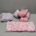 Sweetude 6 Pcs Rat Hammock Set Ferret Hanging Tunnel 3 Tier Guinea Pig Hammocks Hideout Soft Chinchilla Bed for Cage Accessories Hide,Play and Sleep(Dreamy,Paw)