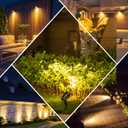 MEIKEE 7W LED Landscape Lights, 12V/24V Low Voltage Landscape Lighting IP66 Outdoor Spotlights Warm White Garden Lights with Connectors for Pathway Yard Patio 12 Pack