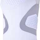 COOLOMG Youth Baseball Chest Protector Padded Compression Shirt Sleeveless Softball Football Lacrosse Rib Heart Sternum Guard