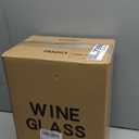 UMEIED 20 Ounce Burgundy Glasses, Long Stemmed Premium Glasses Set of 6, Crystal-clear