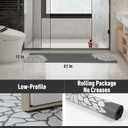 PADOOR-No Stains Bathroom Runner Rug-Bath Mats for Bathroom Non Slip-Super Absorbent Bath Floor Mat Quick Dry Diatomaceous Earth Bath Rug-Large Bathmat-17'' x67'' (Dark Grey)