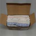 Organic Burp Cloths Baby Boy, Girl - 6-Pack Large 100% Cotton Burping Cloths for Babies, Spit Up Rags, Super Absorbent, Ultra Soft Newborn Rag, Gender Neutral, Machine Washable, Durable (Fleur)