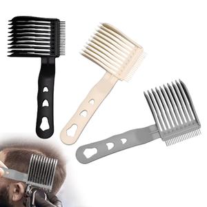 Blend Friend Fade Comb,Professional Barber Comb for Men Haircut Hair Fade Tool For Home,Salon or Professional Use (One Size, Pound, 1) (3pcs Gray+Black+White)