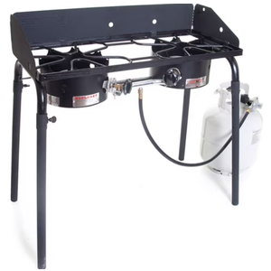 Camp Chef Explorer 30,000 BTU 2-Burner Propane Stove, Steel