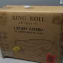 King Koil Luxury Twin Air Mattress with Built in Pump, 20 Double High Twin Size Premium Airbed, Inflatable Blow Up Mattress, Waterproof (Black)