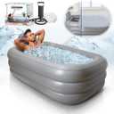 Inflatable Foldable Bath Tub with Bathtub Covers and Accessories (No Brand, No Size)
