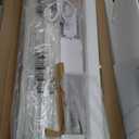 SUPERJARE Console Table with Outlet, 63 Inch Sofa Table with Charging Station, Narrow Entryway Table, Skinny Hallway Table, Behind Couch Table, for Living Room, Plants, White (7.9"D x 63"W x 31.5"H)