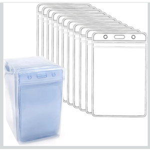 Muka 4X6 Vertical Large Card Holders, Clear Vinyl Big Plastic Card Protector-Vertical