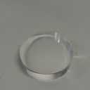 CiaoHER 1in Thickness 4in Diameter Acrylic Disc Display Block Clear Polished Round Pedestal Stand Riser 4" x 4" x 1", 1 Pack