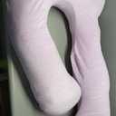 MOON PARK Pregnancy Pillows for Sleeping - U Shaped Full Body Maternity Pillow with Removable Cover - Support for Back, Legs, Belly, Hips - 57 Inch Pregnancy Pillow for Women - Pink