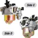 SYOWADA 212cc CT200U Carburetor Adapter Replacement for Predator 212 196cc GX160 GX200 6.5hp Clone Engine Coleman CT200U BT200X KT196 Baja MB200 Mini Bike Go Kart Performance Parts
