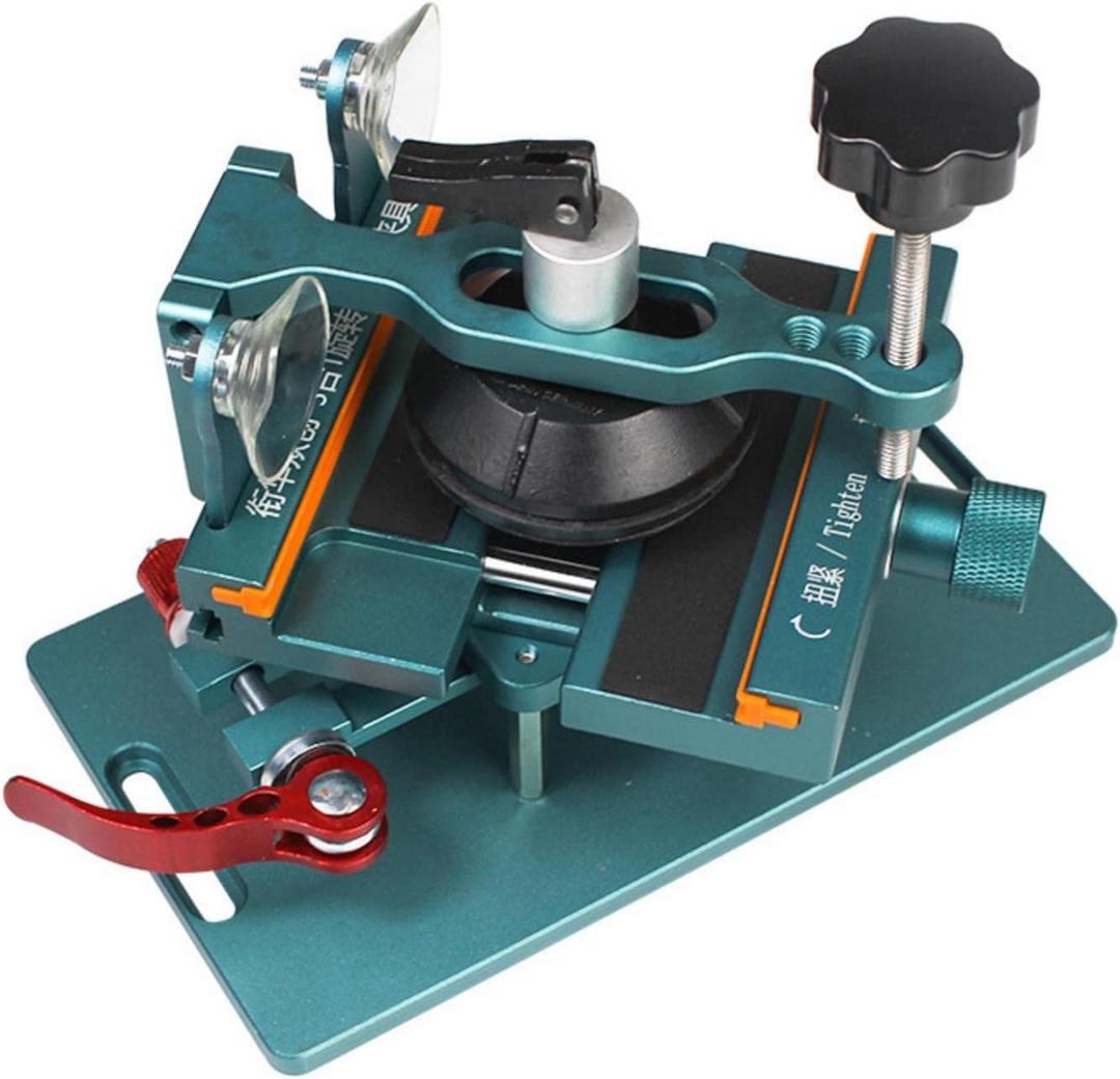 Phone Screen Separator, Universal Phone Back Cover Glass Demolition Clamp, Rotatable LCD Separator Fixture Heating Free Mobile Phone Screen Rear Cover Removal Tool