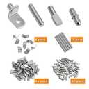 104Pcs Shelf Support Pegs Kit,Pins Kitchen Cabinet Shelf Holders Pegs Set,Bookshelf Pegs for Shelves,Bookshelf Pegs Shelf Supports Pins(4 Styles)