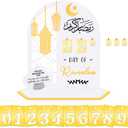 Ramadan Decorations for Home - Acrylic Ramadan DIY Countdown Calendar Gift for Kids, Eid Countdown Advent Calendar Mubarak Ornament for Table, Muslim Ramadan Party