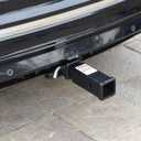 TOPTOW Hitch Extender, Fits for 2 inch Receiver, 7 inch Extension Length, with 5/8 inch Hitch Pin (black)