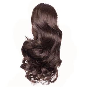 12Inch Clip In Ponytailtail Hair Extension Wig Straight Kinky Curly Long Synthetic Wrap Around Fake Ponytail Tail Hairpiece (medium brown)