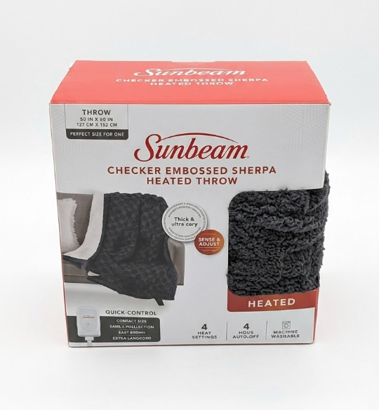 Sunbeam Heated Throw 50" x 60"