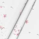 Horaldaily Spring Tablecloth 60×120 Inch Rectangular, Pink Cherry Blossoms Washable Seasonal Table Cover for Party Picnic Dinner Decor