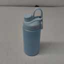 1L Large Capacity Stainless Steel Sports Water Bottle American Large Mouth Portable Outdoor Insulation Cup-Haze Blue - Sporty