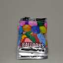 Pack of 5 Jacent 12" Party Balloons (Assorted Colors, 12 Count)