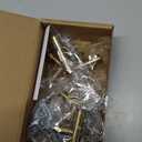 Goldenwarm 10 Pack Gold Cabinet Knobs Brushed Brass Drawer Knobs Gold Dresser Hardware - LS201GD Single Hole Handles for Kitchen Cupboard Doors Closet Hardware 2in Overall Length