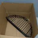 Escape-Proof Metal Cat Bathing Cage,Scratch-Resistant Grid,Dual Doors,Portable Shower Cage with Carry Handle for Small Cats (Small)